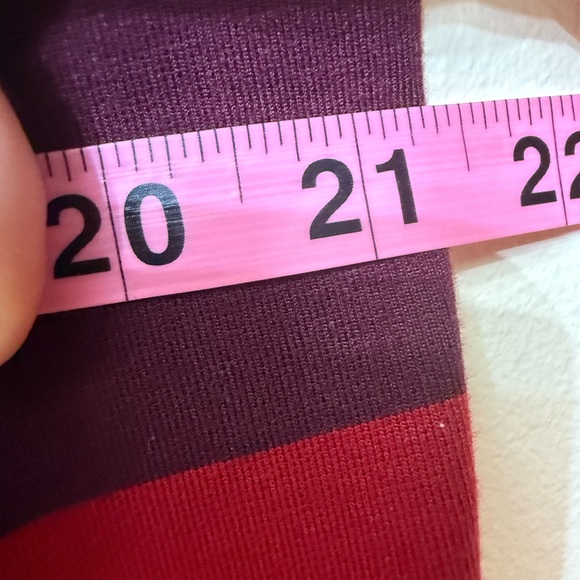 Louis Dell'Olio / L-XL / Jersey Dress / Stripe / Colorful / Pockets / Y2K / Pink - Picture 5 of 6